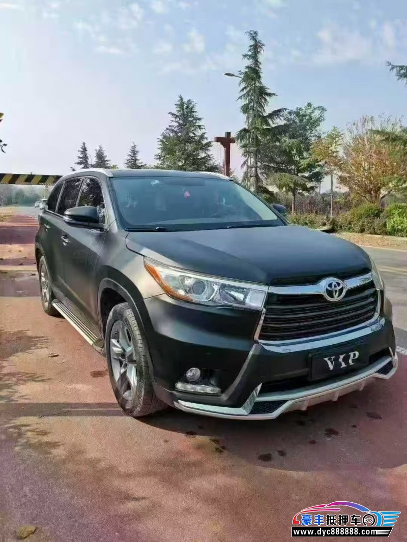 17年丰田汉兰达SUV抵押车出售