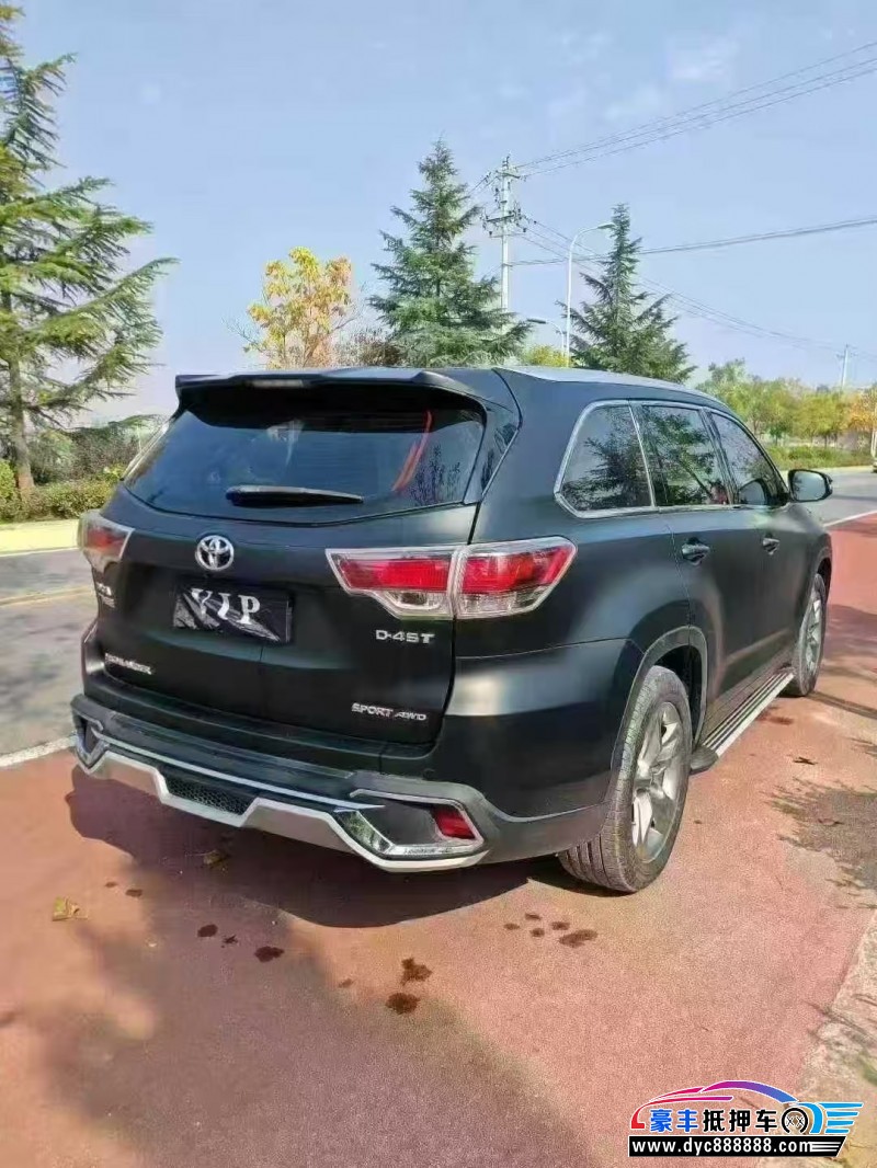 17年丰田汉兰达SUV抵押车出售