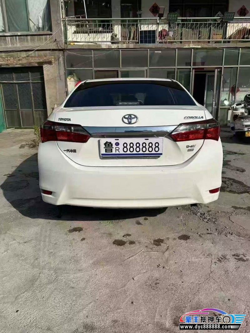 17年丰田卡罗拉轿车抵押车出售