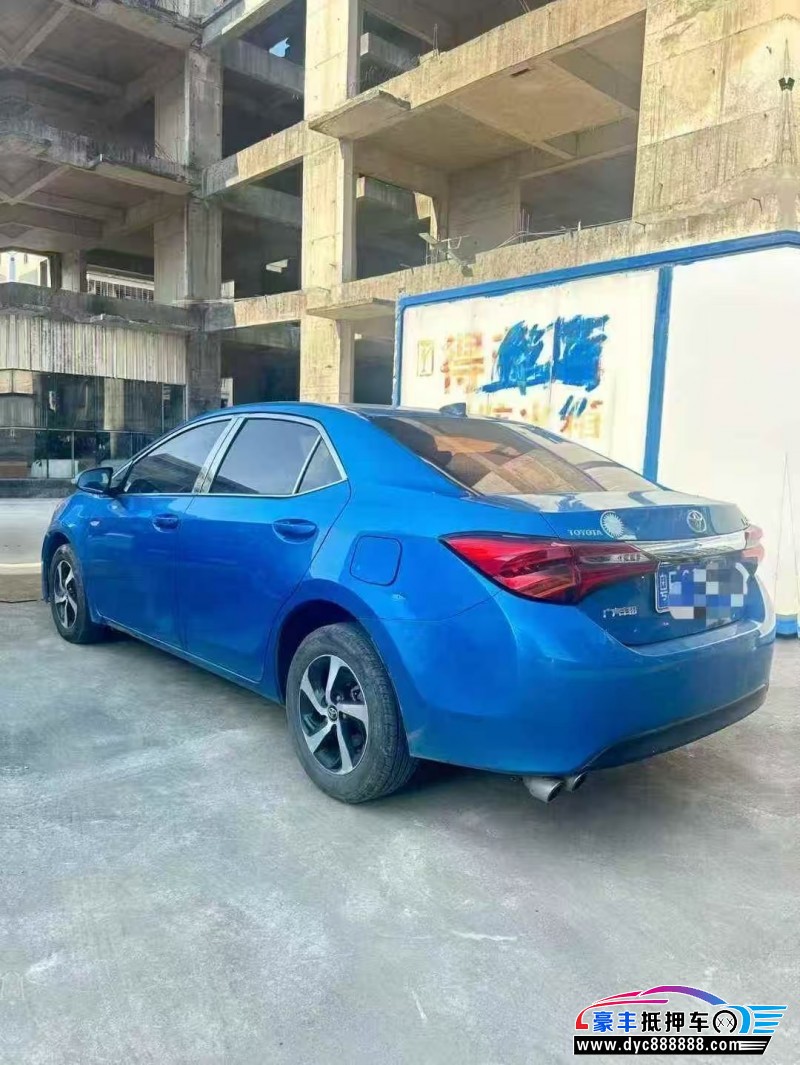 19年丰田雷凌轿车抵押车出售