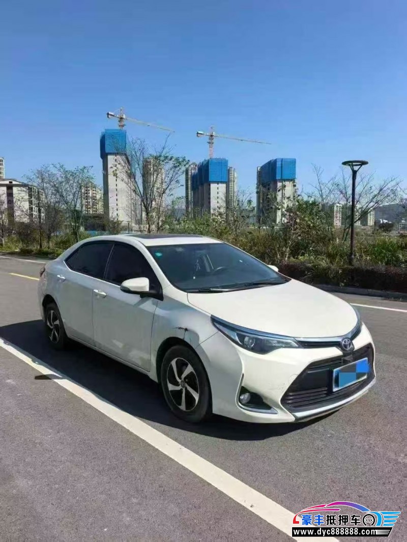 19年丰田雷凌轿车抵押车出售