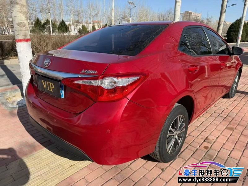 16年丰田雷凌轿车抵押车出售