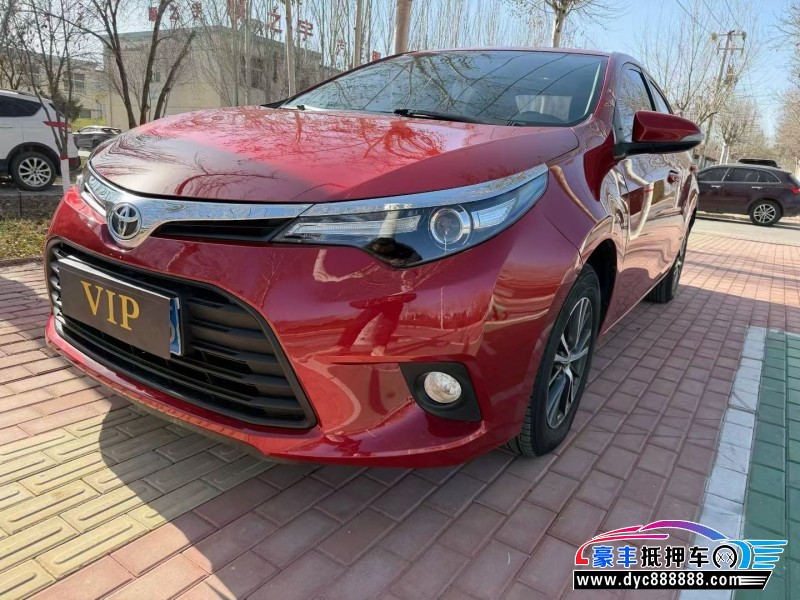 16年丰田雷凌轿车抵押车出售