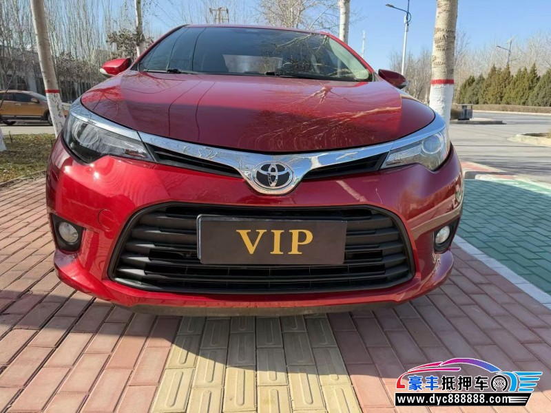 16年丰田雷凌轿车抵押车出售