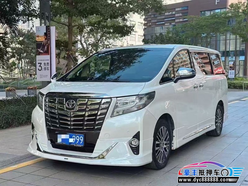 18年丰田埃尔法轿车抵押车出售