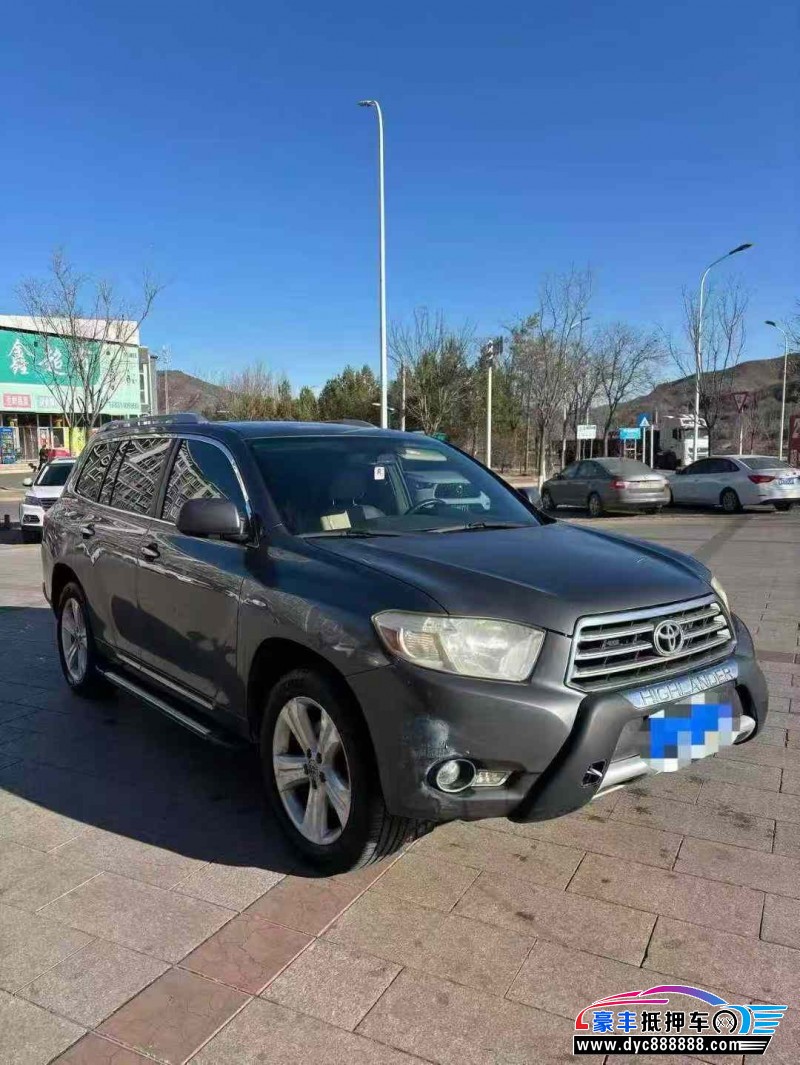 10年丰田汉兰达轿车抵押车出售