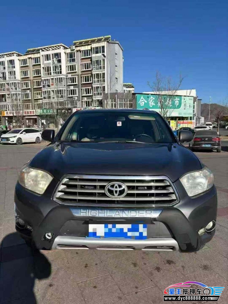 10年丰田汉兰达轿车抵押车出售