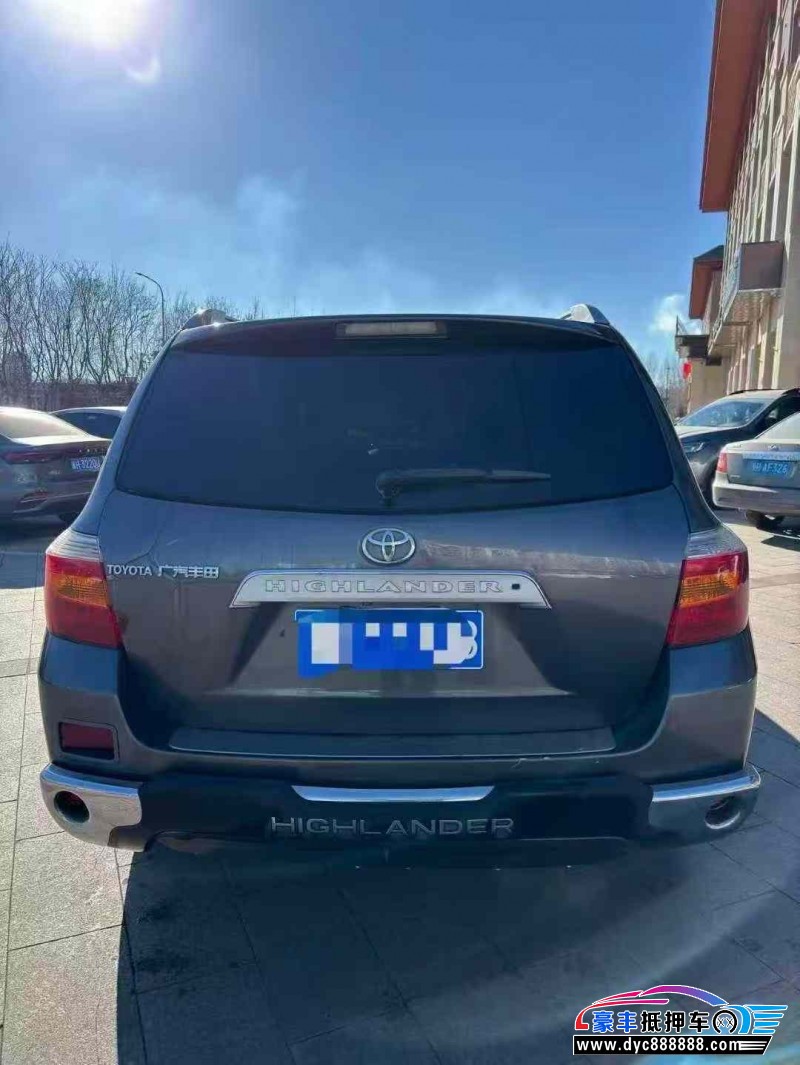 10年丰田汉兰达轿车抵押车出售