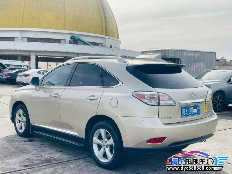 12年雷克萨斯RX轿车抵押车出售