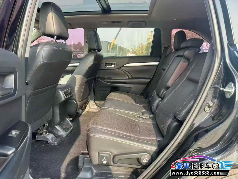 17年丰田汉兰达SUV抵押车出售