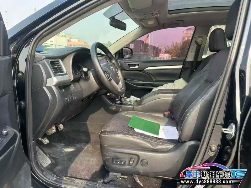 17年丰田汉兰达SUV抵押车出售