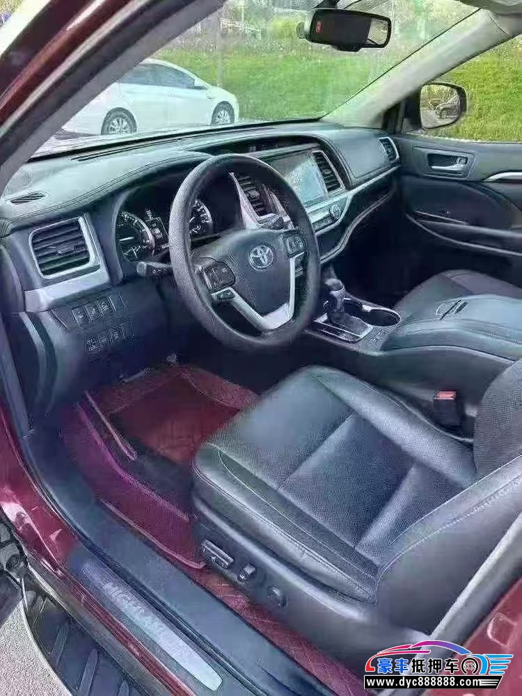 16年丰田汉兰达SUV抵押车出售