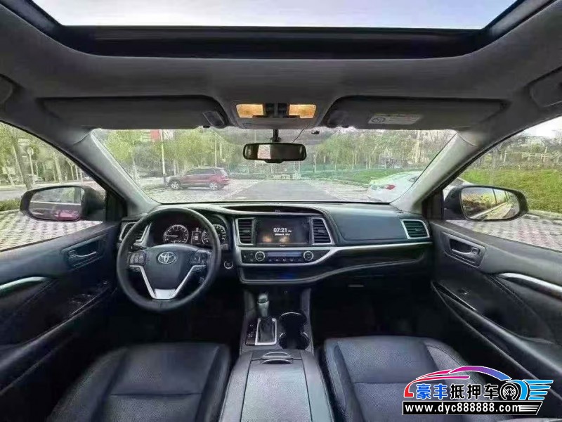 16年丰田汉兰达SUV抵押车出售