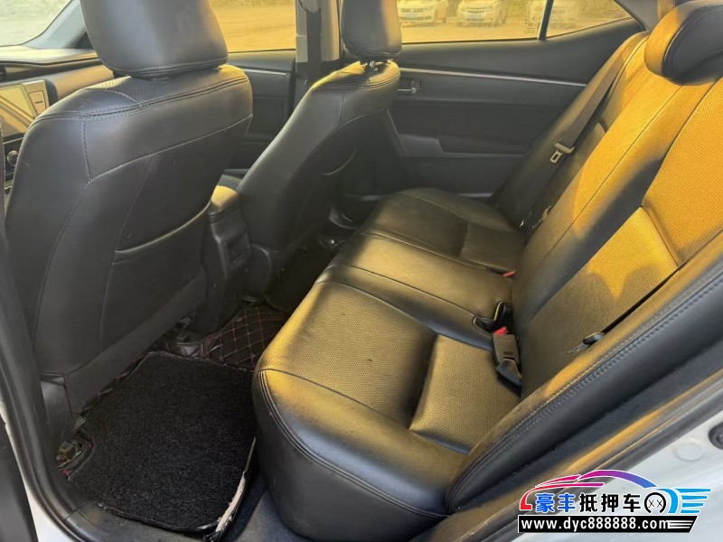 18年丰田卡罗拉轿车抵押车出售