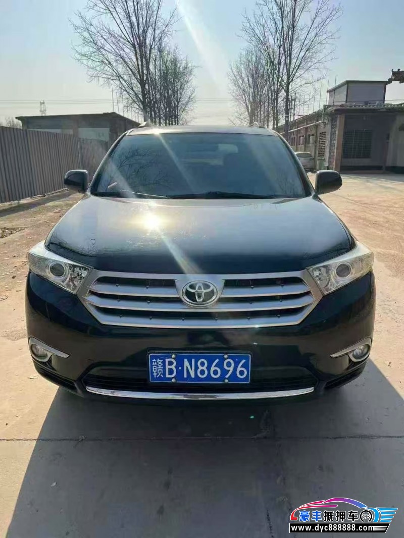 抵押车出售12年丰田汉兰达轿车