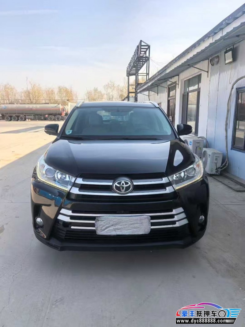 19年丰田汉兰达轿车抵押车出售