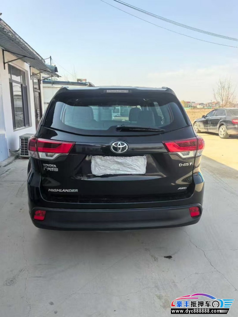 19年丰田汉兰达轿车抵押车出售