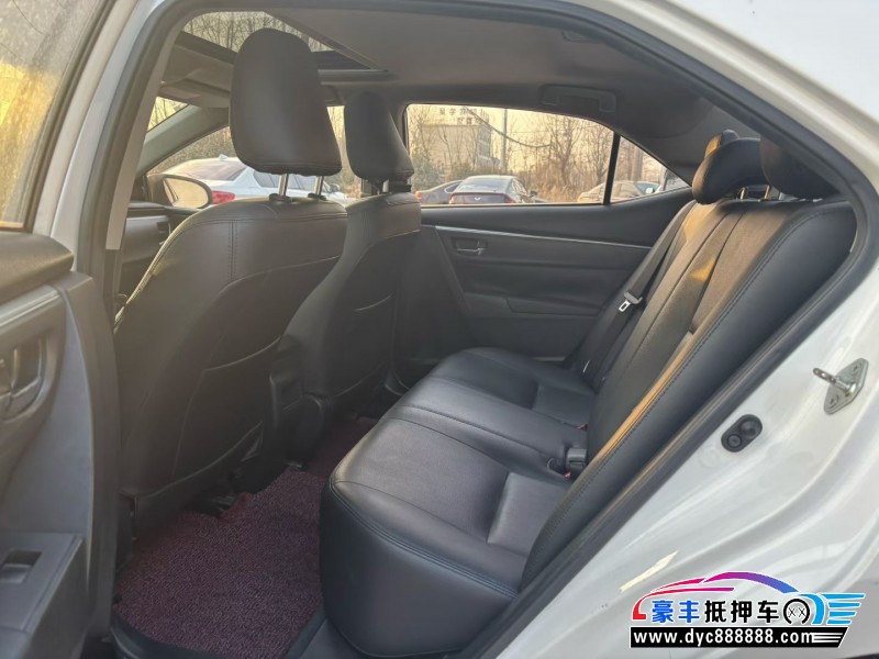 16年丰田卡罗拉轿车抵押车出售