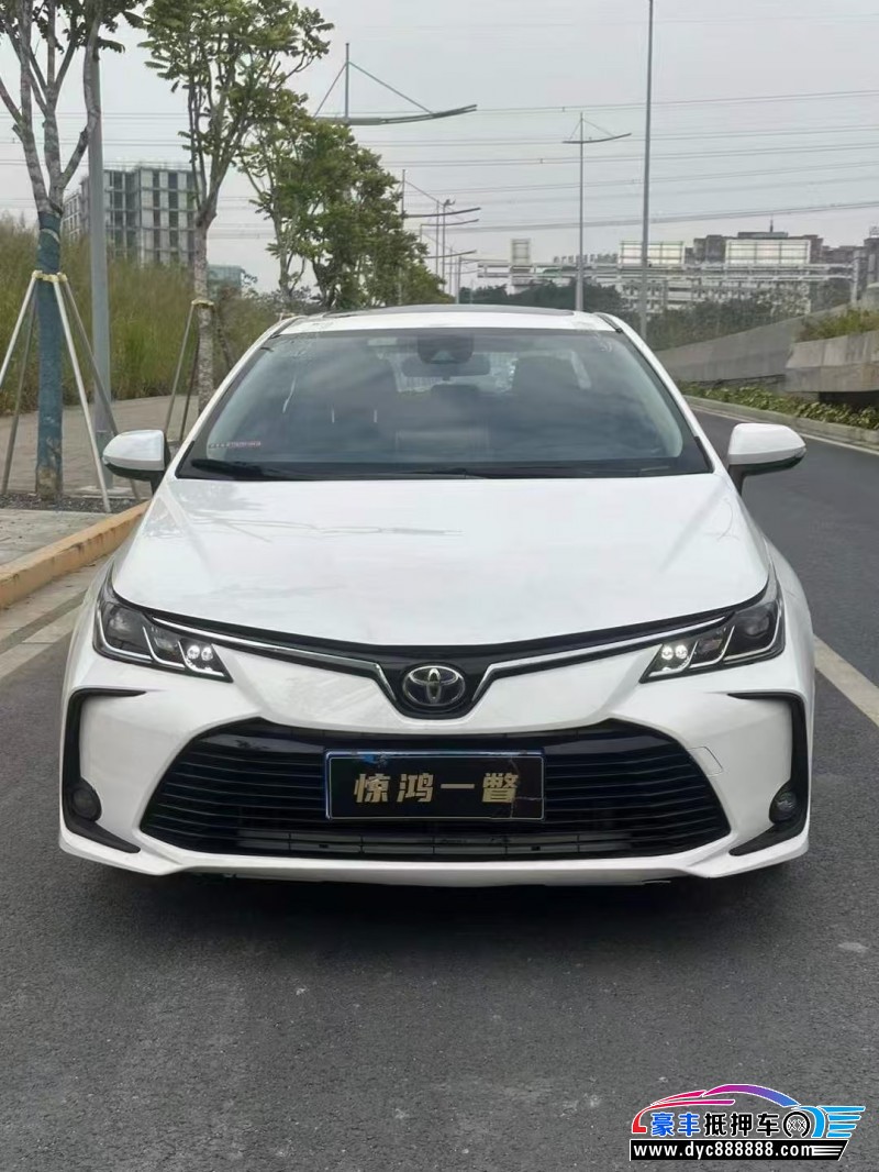 21年丰田卡罗拉轿车抵押车出售