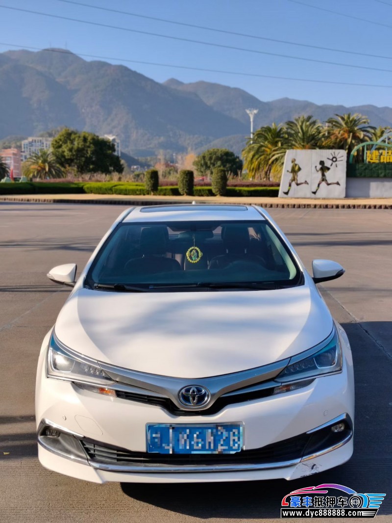 17年丰田卡罗拉轿车抵押车出售