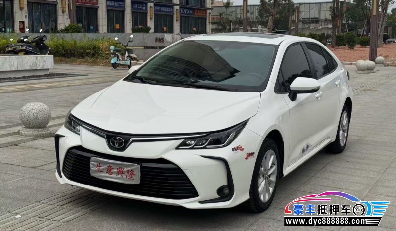 22年丰田卡罗拉轿车抵押车出售