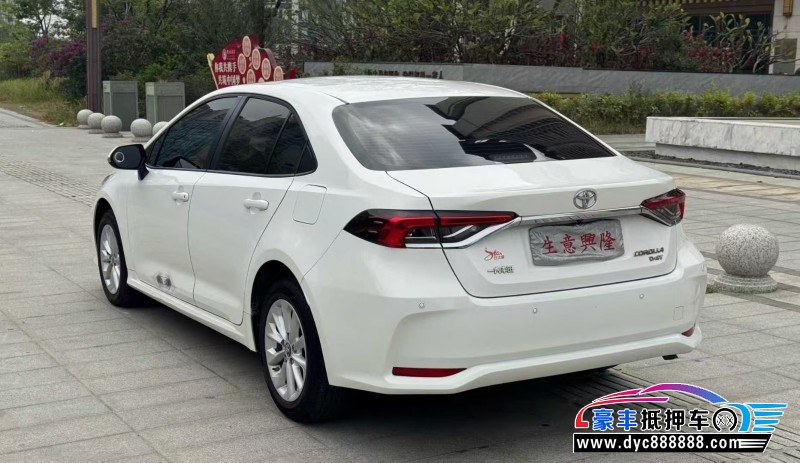 22年丰田卡罗拉轿车抵押车出售