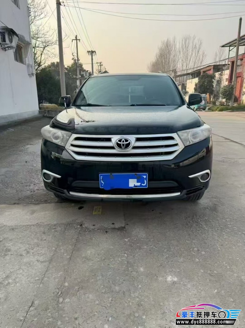 14年丰田汉兰达轿车抵押车出售