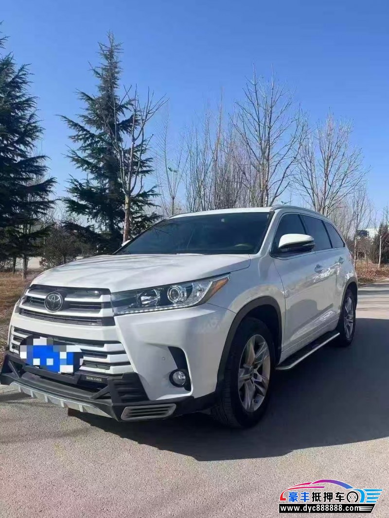 22年丰田汉兰达SUV抵押车出售