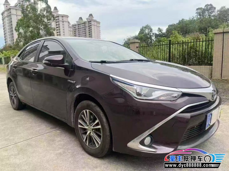 16年丰田雷凌轿车抵押车出售