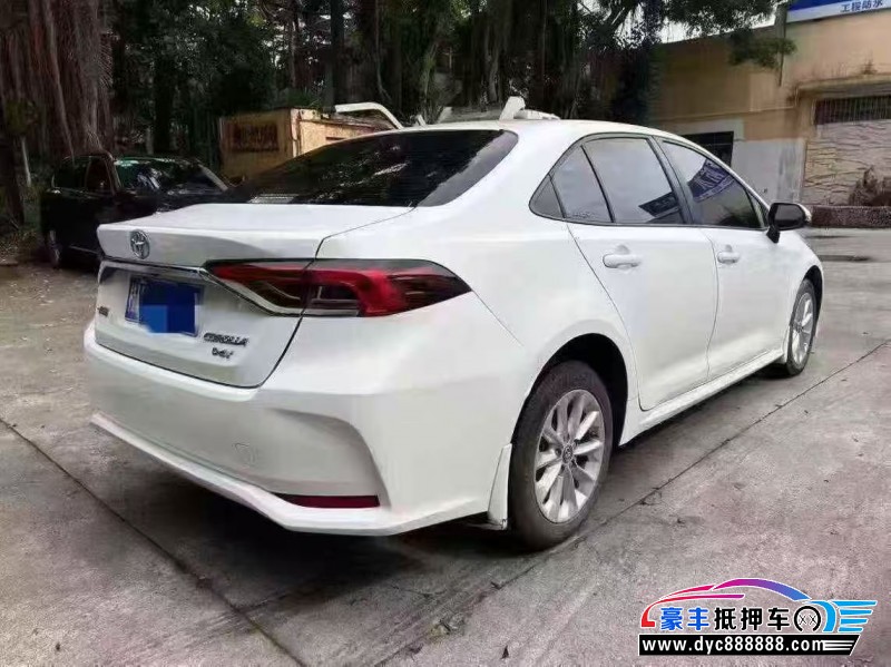 21年丰田卡罗拉轿车抵押车出售