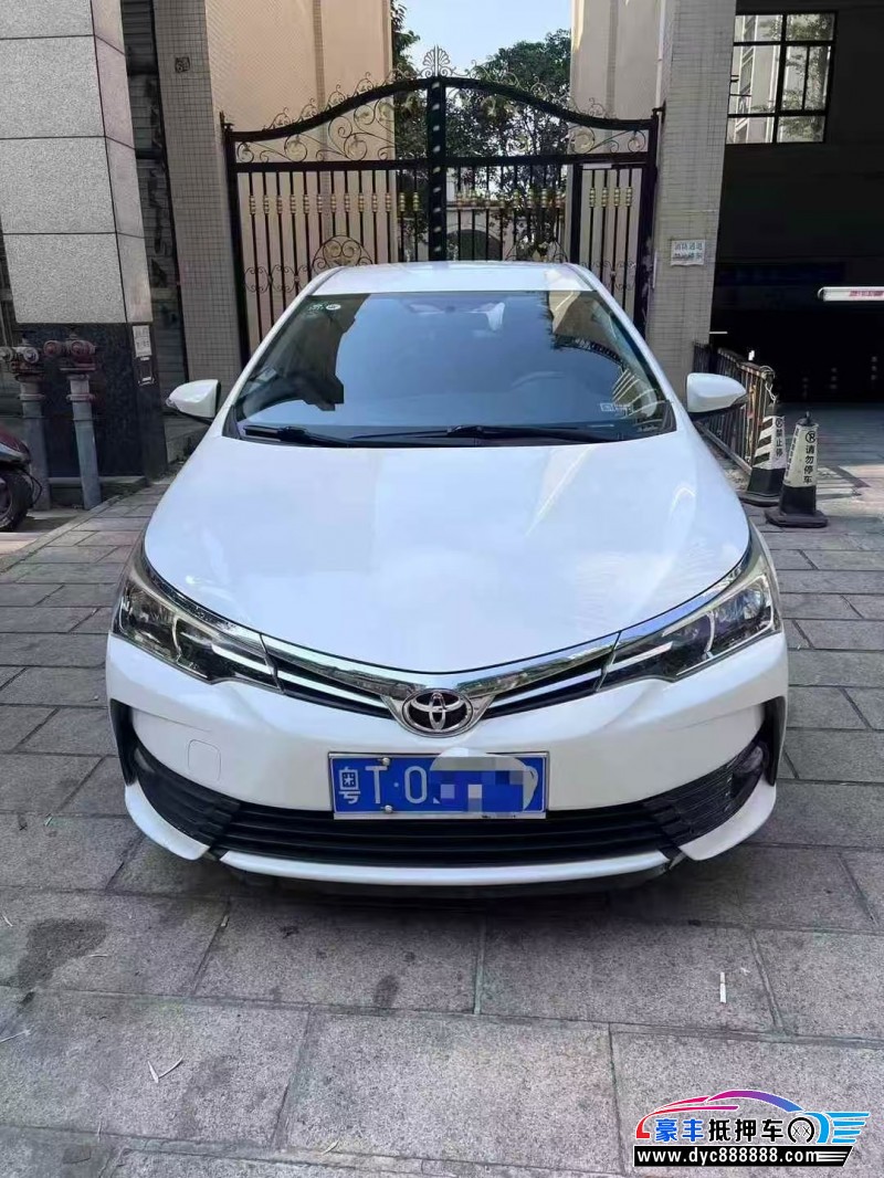 19年丰田卡罗拉轿车抵押车出售