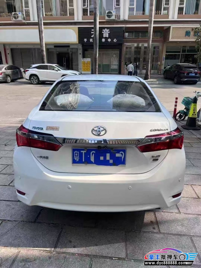 19年丰田卡罗拉轿车抵押车出售