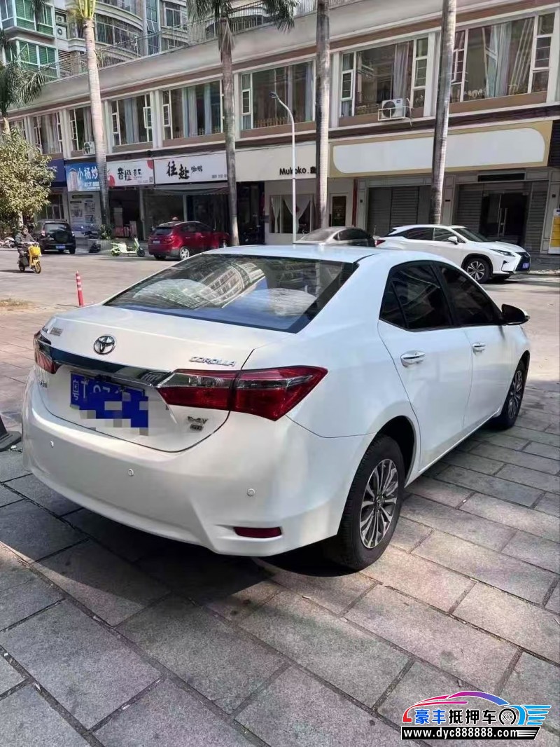 19年丰田卡罗拉轿车抵押车出售