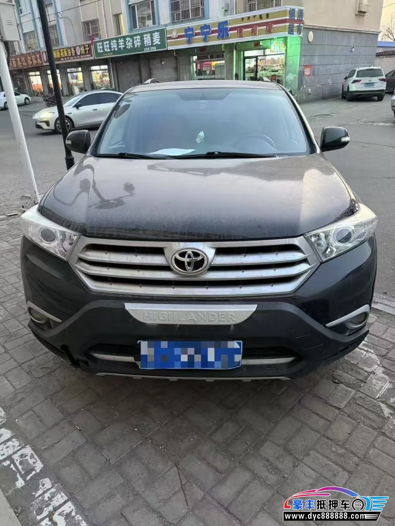 14年丰田汉兰达轿车抵押车出售