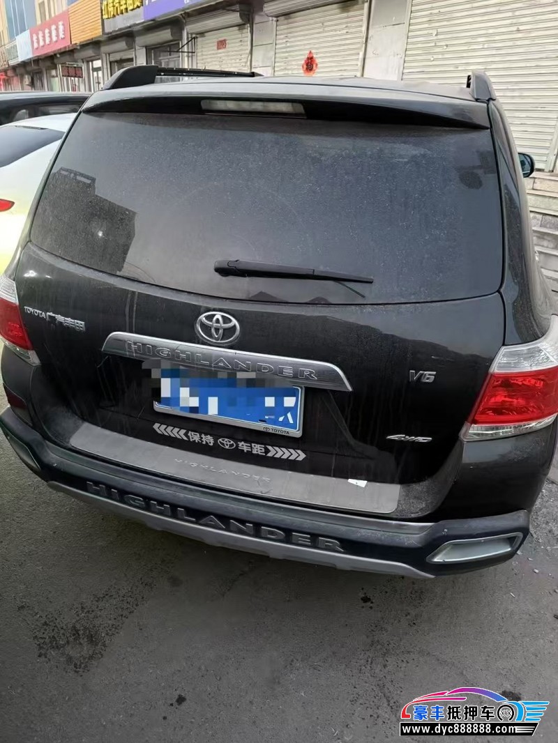 14年丰田汉兰达轿车抵押车出售