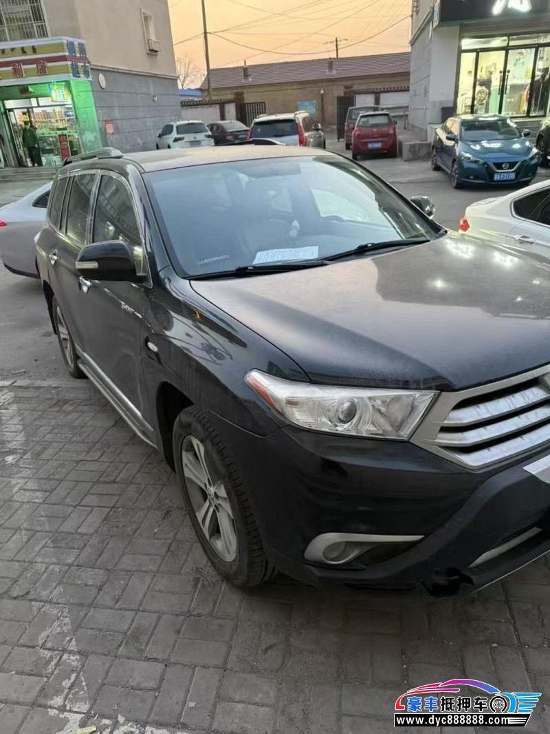 14年丰田汉兰达轿车抵押车出售