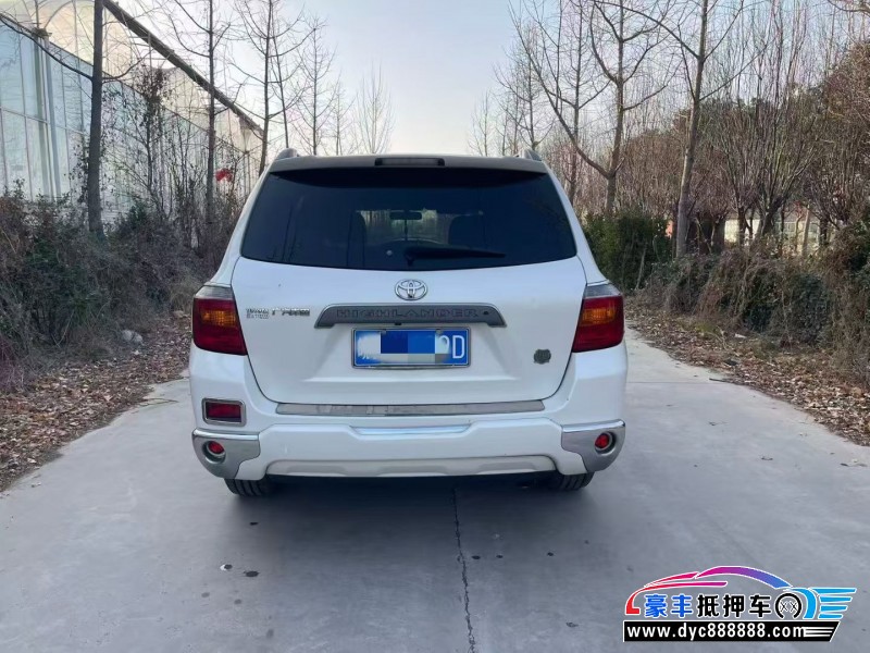 12年丰田汉兰达轿车抵押车出售