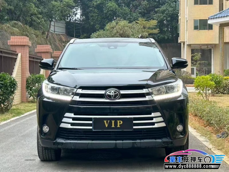 19年丰田汉兰达轿车抵押车出售