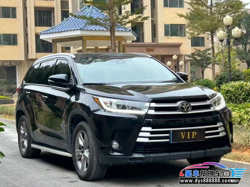 19年丰田汉兰达轿车抵押车出售