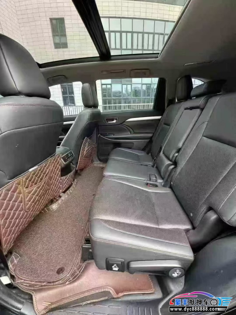 19年丰田汉兰达SUV抵押车出售