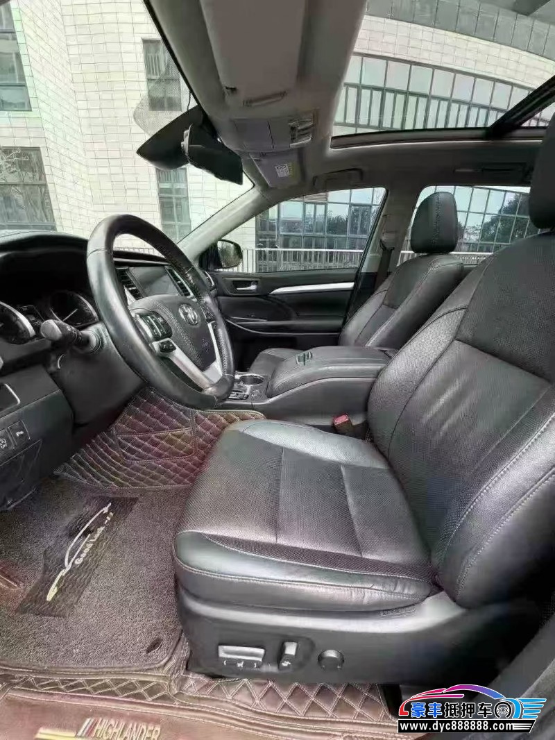 19年丰田汉兰达SUV抵押车出售