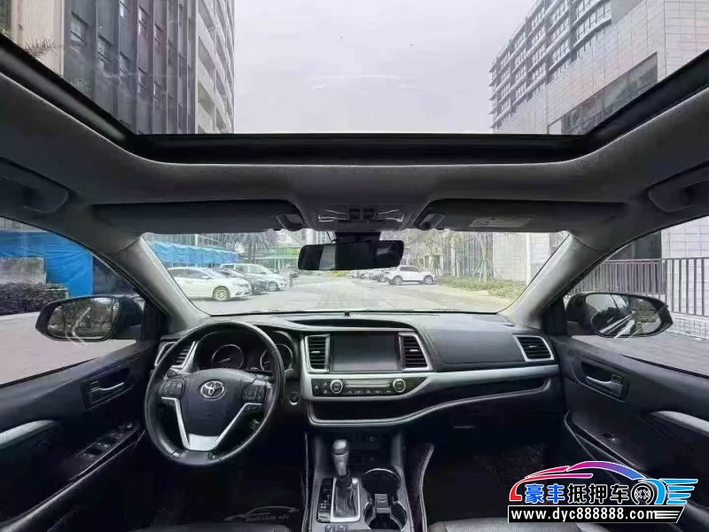 19年丰田汉兰达SUV抵押车出售