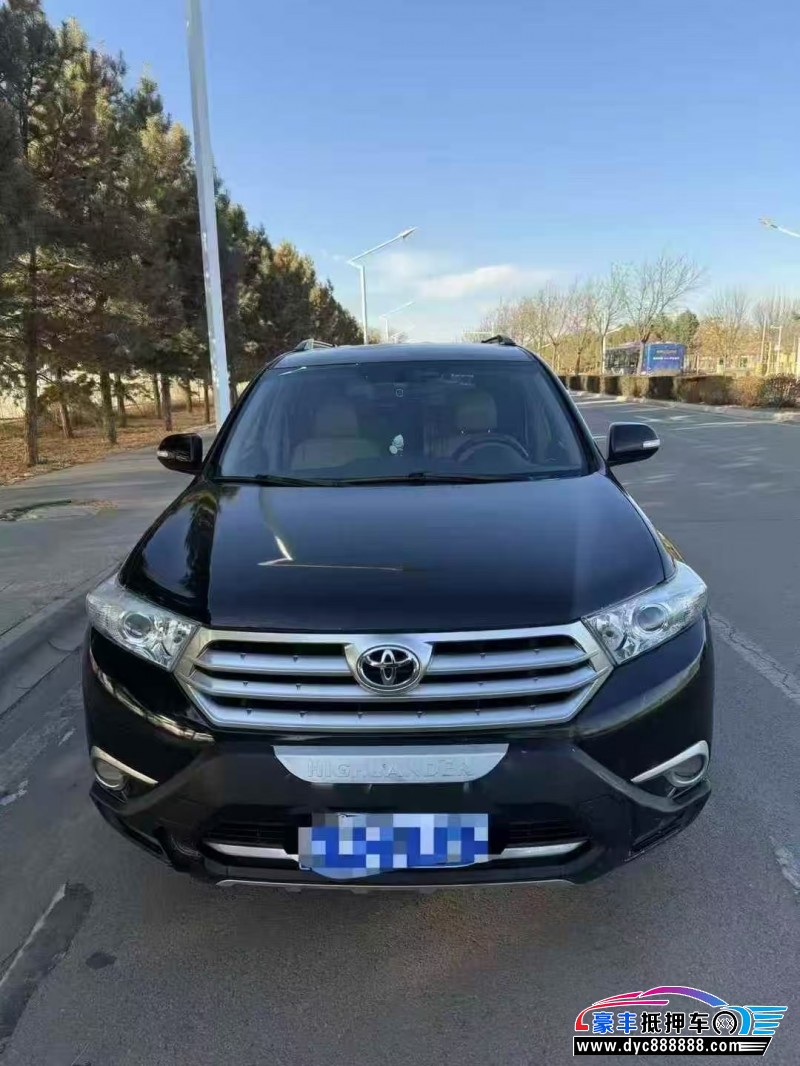 14年丰田汉兰达轿车抵押车出售