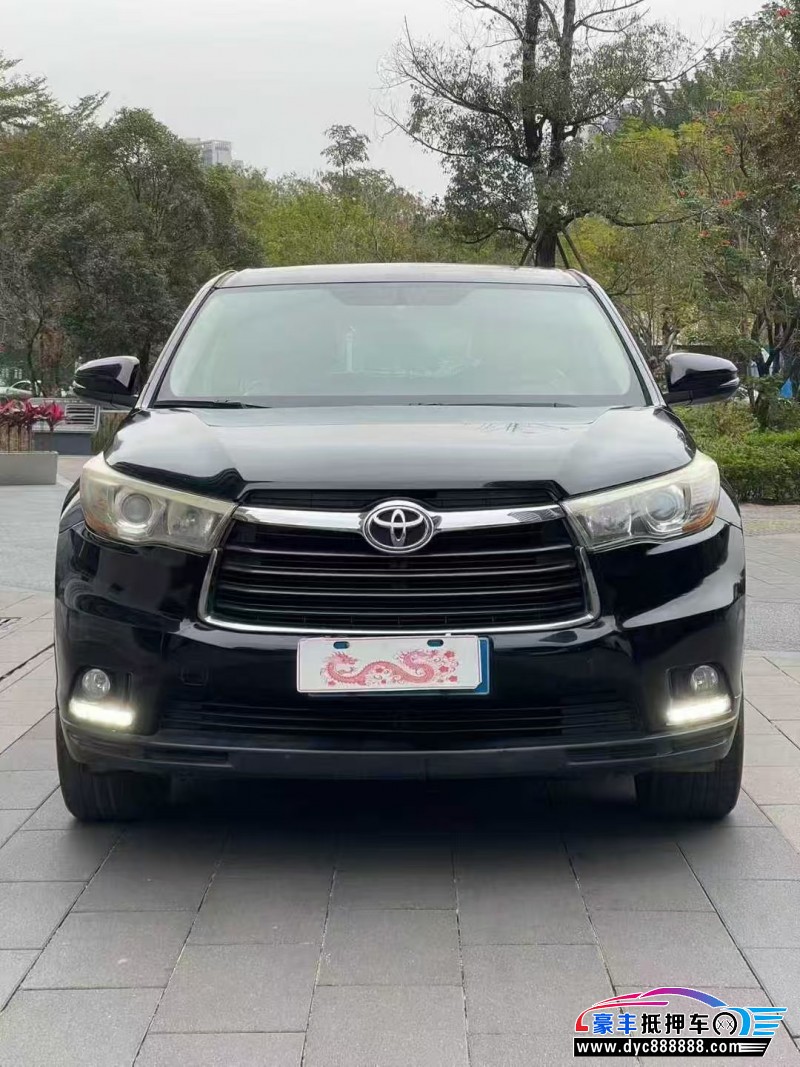 17年丰田汉兰达轿车抵押车出售