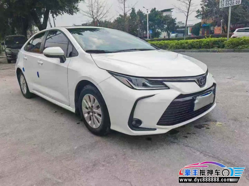 22年丰田卡罗拉轿车抵押车出售