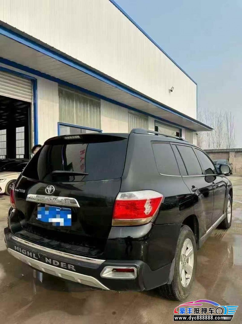 13年丰田汉兰达轿车抵押车出售