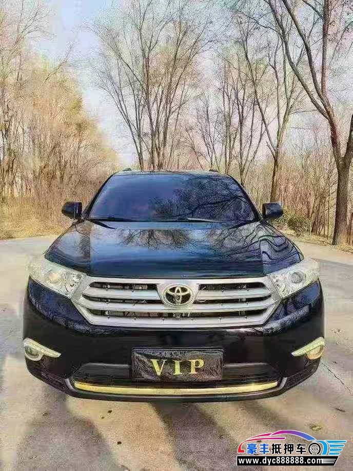 14年丰田汉兰达轿车抵押车出售