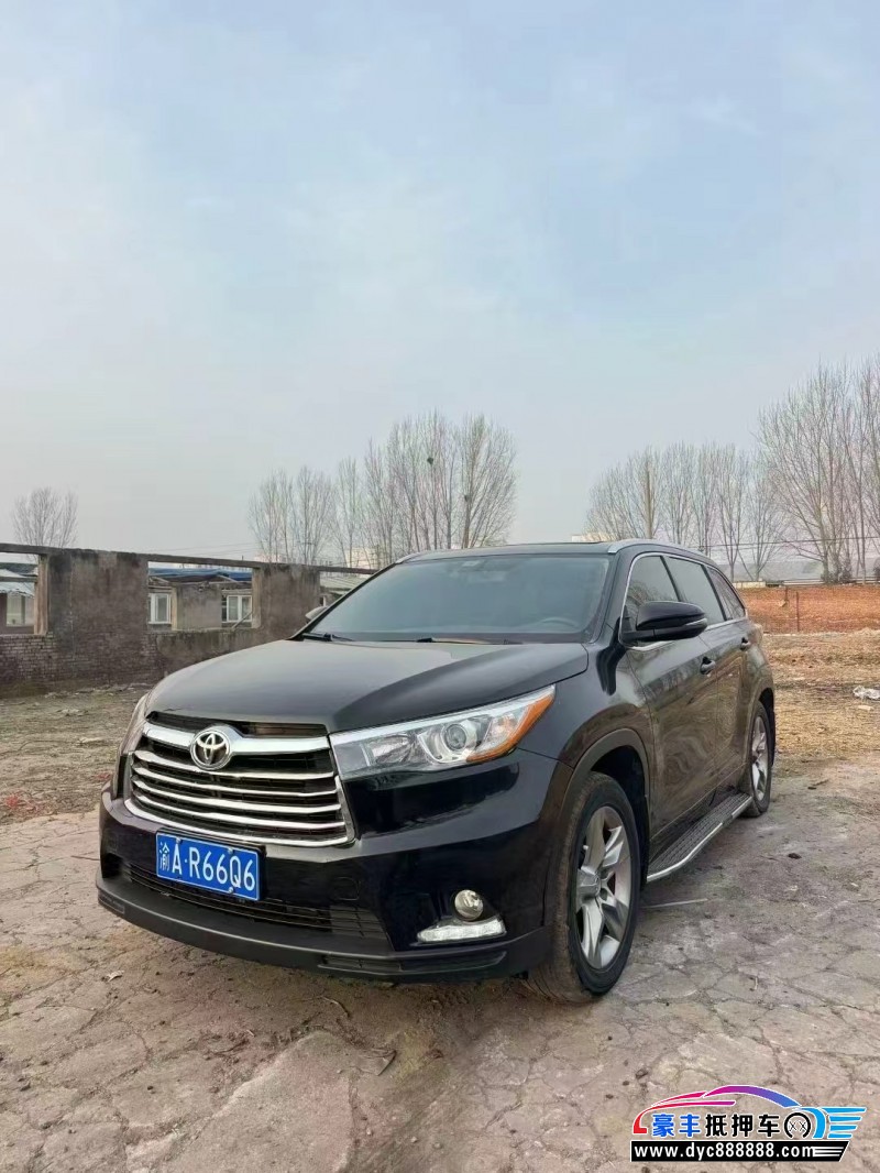 16年丰田汉兰达轿车抵押车出售