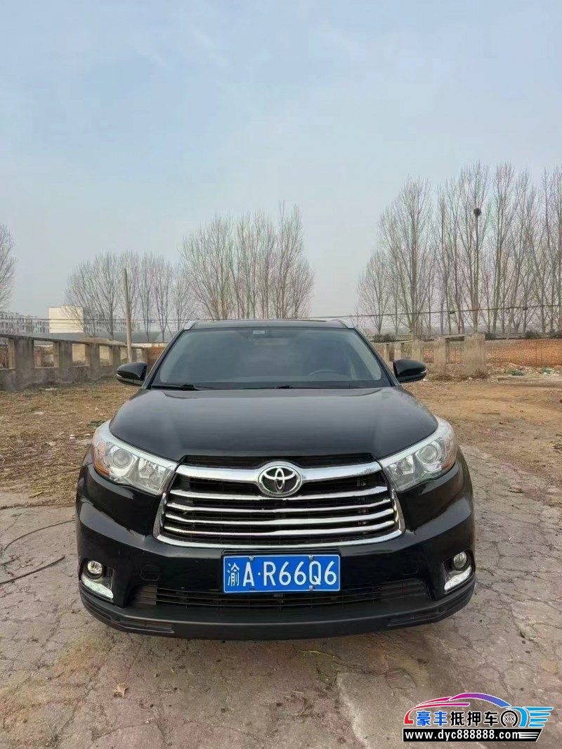 16年丰田汉兰达轿车抵押车出售