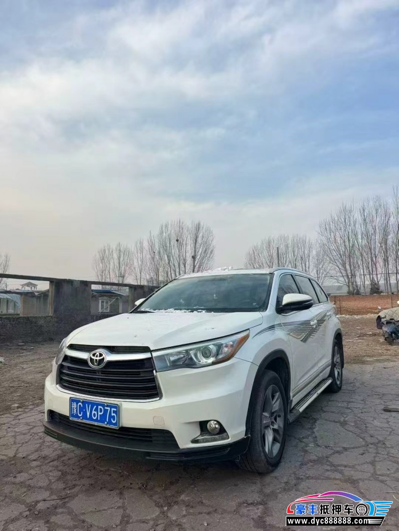 15年丰田汉兰达轿车抵押车出售